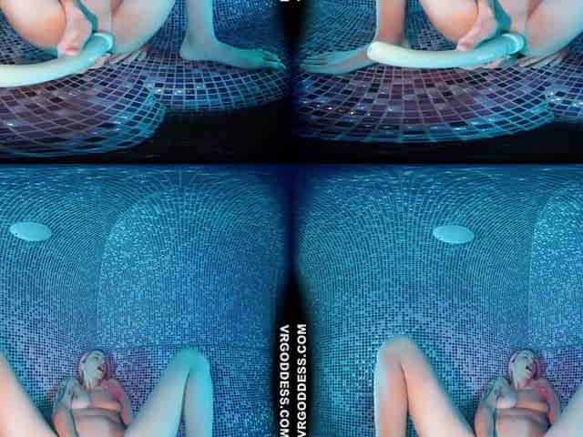 Sexy Adele Masturbating With Hitachi And Vibrator In The Sauna