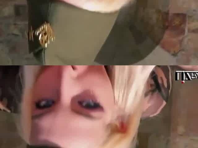 Liz Rainbow In Military Girl Likes Making This Small Cock Suffer