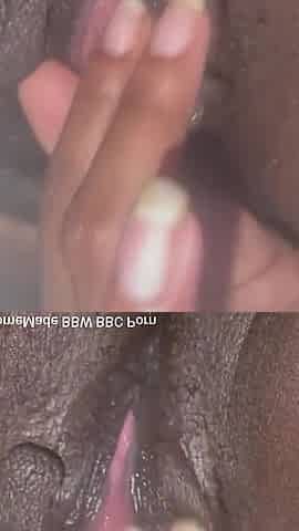 Closeup Rubbing My Fat Wet Big Labia Pussy