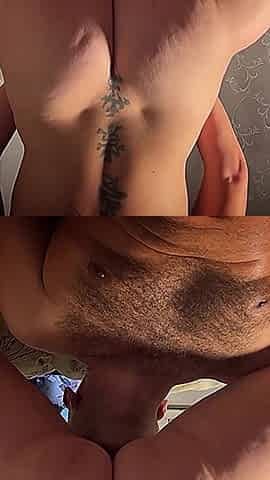 Rubbing My Hairy Pink, Sitting on My Stepbrother's Face Brought Me to an Extreme Orgasm!