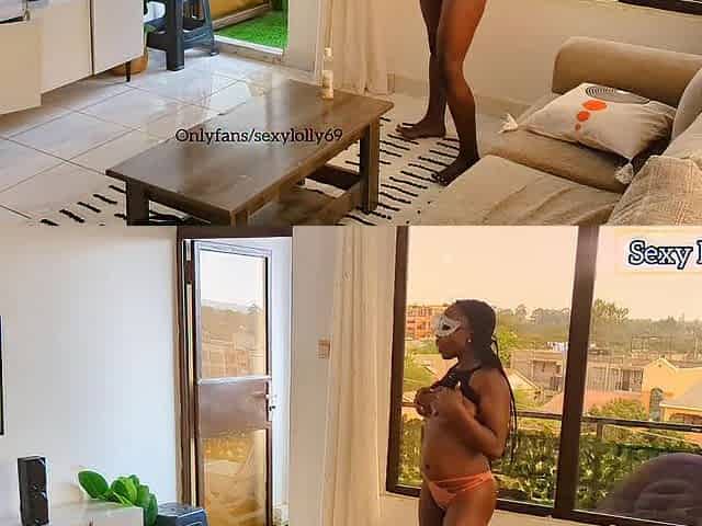 HOT EBONY X squirting in the baths after getting concupiscent in a abode party