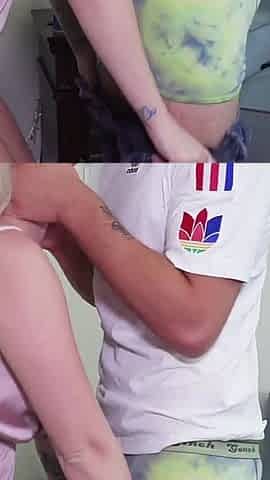 Omg! Beautiful Blonde College Curvy Cheeks Babe Fucks Boyfriend.