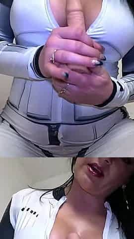 Robot Jumpsuit JOI - Cameltoe, Dildo Play & Titfuck Instructions