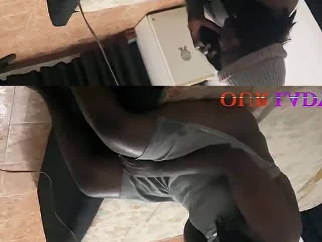 Slutty Ebony BOOTY Slay Queen Had A Intimate Play with the Local Electrician