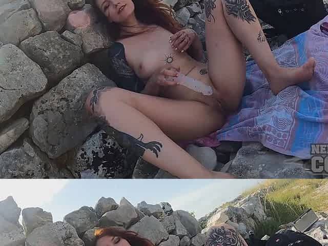 Cheri Masturbating Outdoors In A Popular Tourist Ancient Ruins While On Vacation