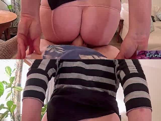 Stepmom lost the wager and gives booty