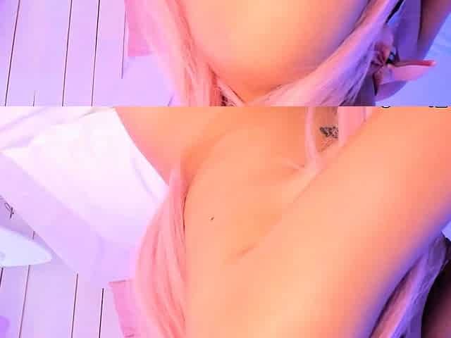 Lost in Pleasure as She Plays with Her Sweet Pussy