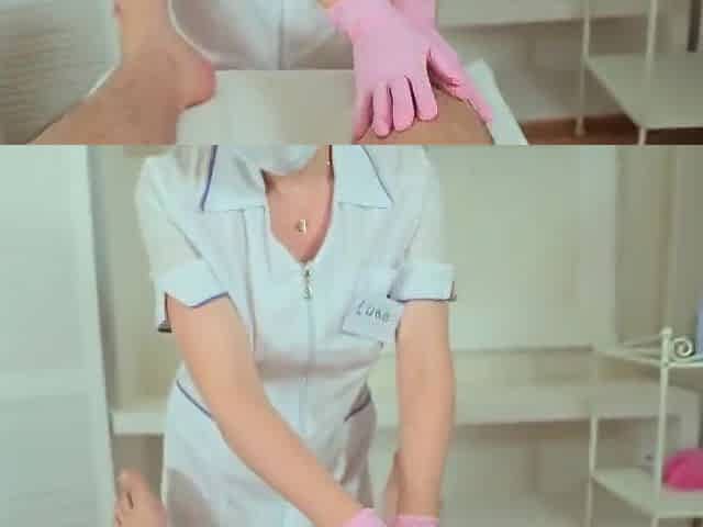 Crazy Nurse With Ample Udders Is Oftentimes Providing Oral Jobs To Her Patients, Befpre Banging Them