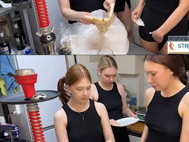 Beautiful College Student 18+ Licks 25 Year Old Woman - During Their Work In A Fast Food!