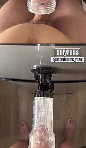 Slow Clear Fleshlight Edging Ends With Intensive Explosive Spunk fountain - Solo Boy