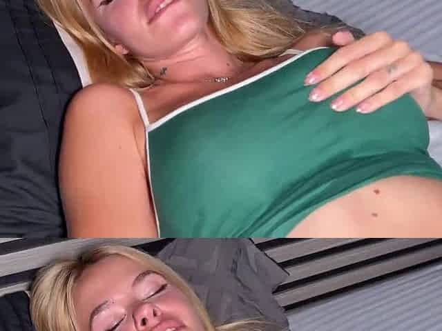 Lustful golden-haired calls an Italian guy to satisfy her cravings