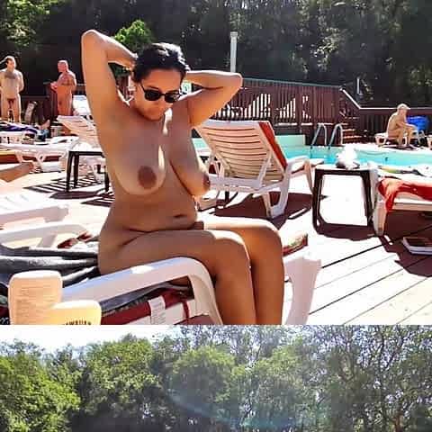 outdoor nude pool