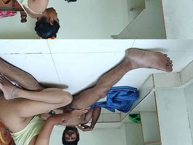 Opening Legs Wide of Sexy Indian Aunty Cum Inside Her