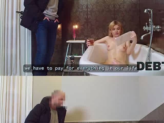 Russian Teen 18+ Harlots Caught A Collector And Milked His Load. Compilation Of Russian Debtors