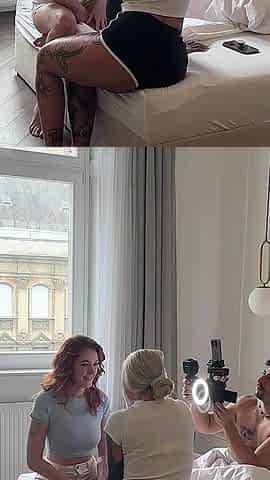 Bts - Behind the Scenes! How We Made Double Blowjob Scene!
