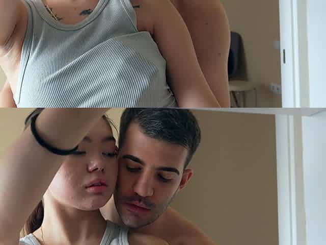Can I Jerk off on You? Asian Girl Allows Stepbro to Rub His Cock Against Her and Fuck Her While She's Getting Dressed!