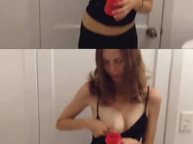 Milking My Girl's Dry Tits - An Amateur Mom's Fail