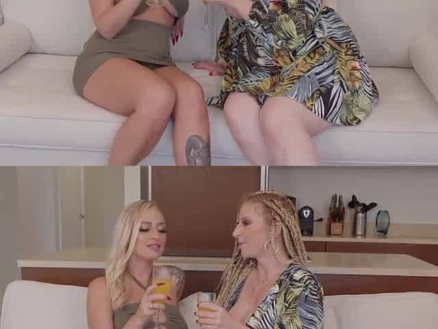 E Bunnz Got Her Holes Eaten & Finger Drilled By Cougar Sara Jay!