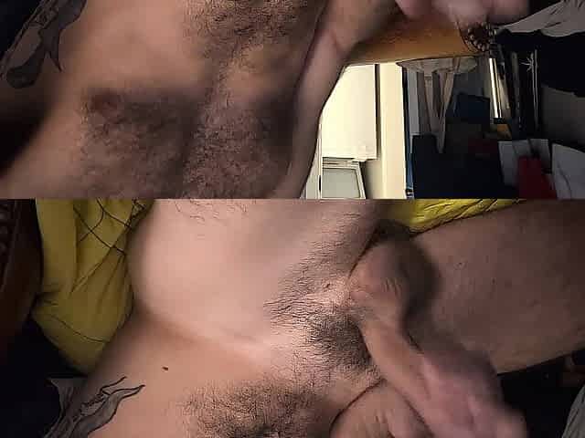 Edging my schlong until I shoot cum everywhere