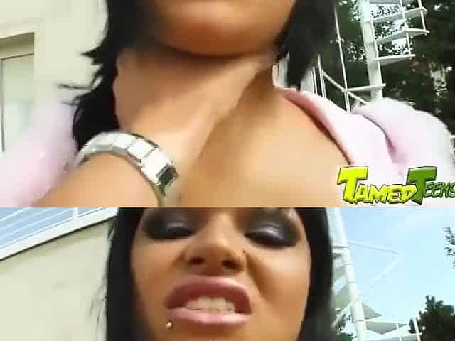 Pretty In Pink Teasing Ends When The Cocks Enter With Maya S