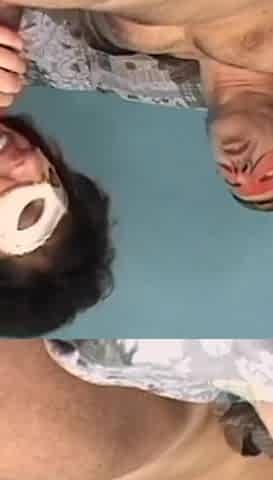 Mature Masked Wife with Hairy Pussy Ass Fucked and Cumshot on Ass by Big Cock Amateur