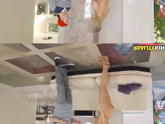 Brandi Love And Sexy Love In Sexy Blonde Excites From Cunnilingus And Rides Hard Cock