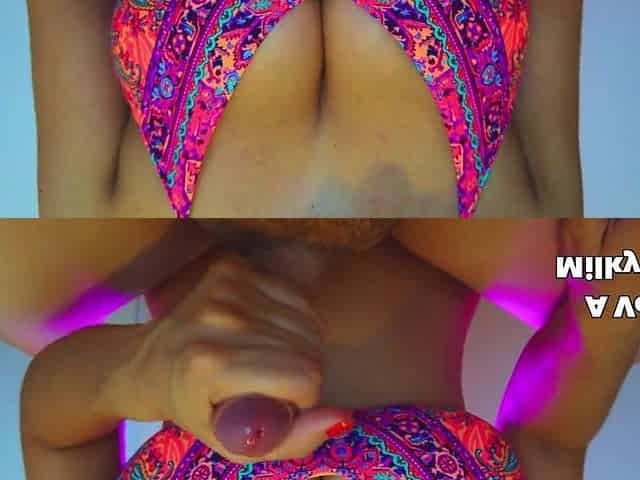 Titfuck in a bikini until spunk fountain - A Very Milky Way
