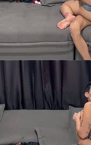 Dirty Stepfather Came to Fuck Me with My Boyfriend
