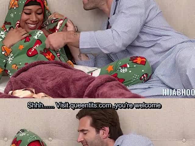 American Christmans With My Stepdaughters Hijab Friend