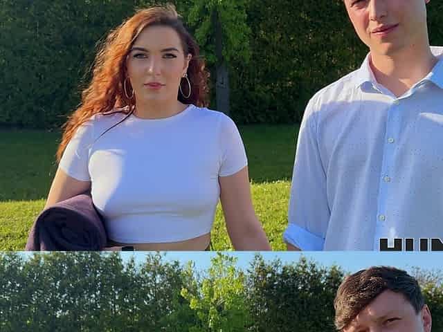 Czech couple enjoys outdoor sex with a thrilling finish