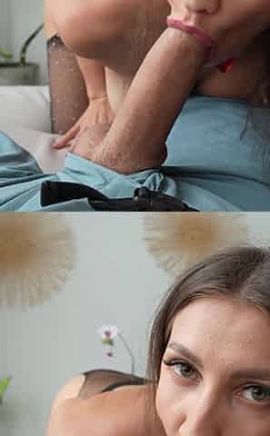 Hot POV Sex with Horny GF in Fishnet Tights! BJ, Missionary, Doggy!