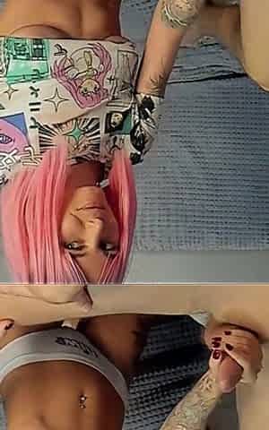 Cute Girl Loves to Play with Big Dick and Lick It Until She Get Cumshot