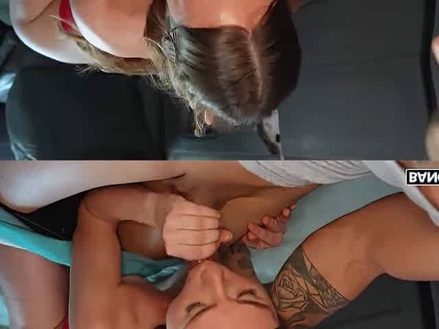 Arin Jones And Tess Thompson - Redhead Newcomer Gets Fucked On The Bus