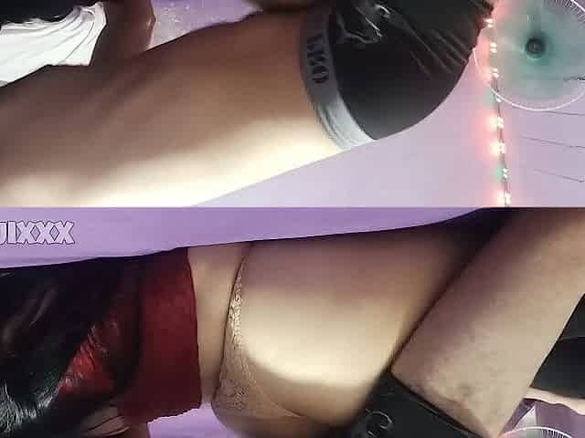 Chunky older with a large butt is screwed with her strap on and they leave the sperm inside, real sex