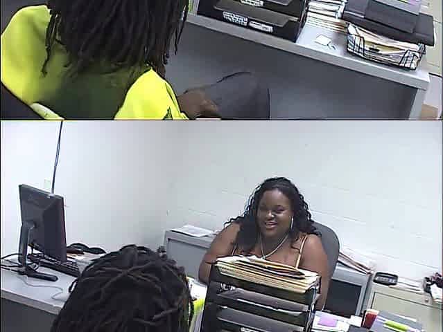 Overweight ebony slut with a large booty and giant boobs banged in the office