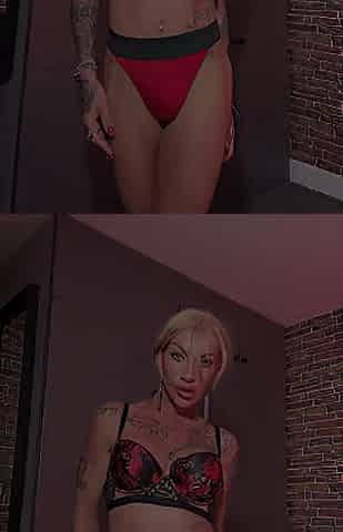 Bedroom Play in My Red Underware
