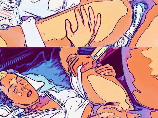 Booty to throat machine. Anime toon style