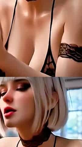 4K Alt Slut White Hair & Moans (ASMR Style)