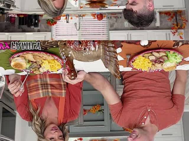 Slutty Stepson Feasts on mother I'd like to fuck's Snatch for Thankgiving - Armani