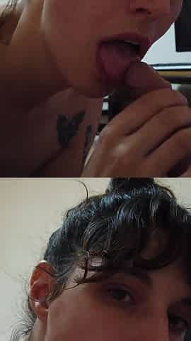 POV Blowjob Delicious Tongue Game in His Cocoon