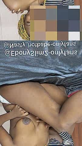 Black plays with her siters large boob's and licks her vagina