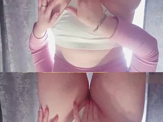 Nasty student invites u to stroke and with her on her large butt and melons