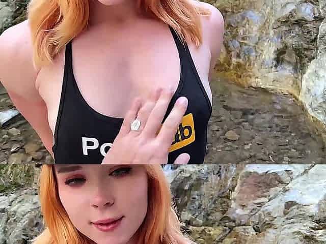 Lewd Hotty Oral-sex and had Risky Sex in Nature