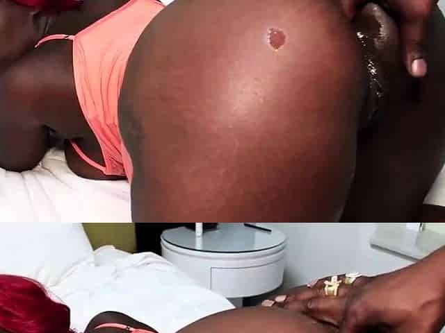 Thick Ebony Sista Skylar deep ANAL Drilled Cream-Pie in HD