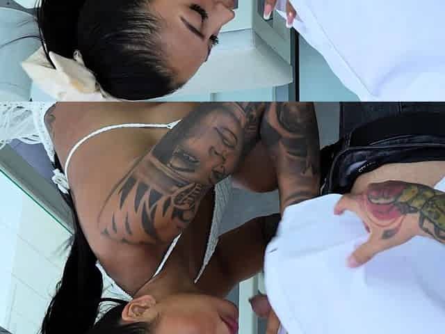 Ass with a lot of cum after an outdoor fuck - Mariana