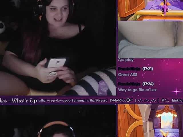 Gamer Beauty Does Booty Stuff for the 1st Time LIVE on Plexstorm Stream