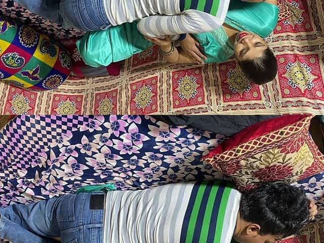 Beautiful Indian Bhabhi in Nighty Getting Horny for Sex