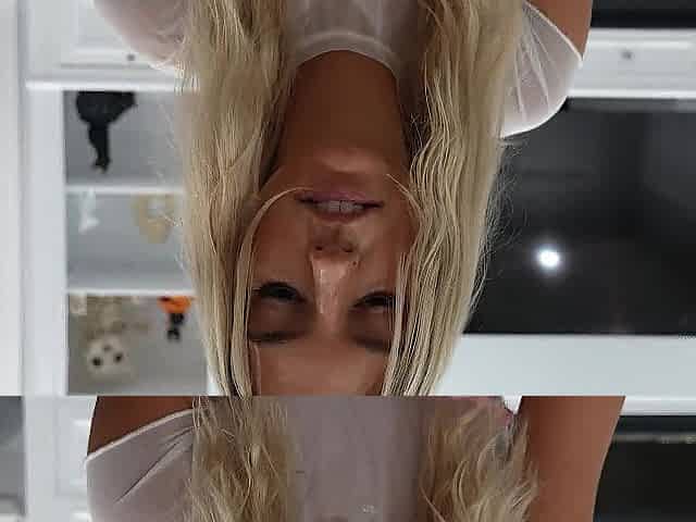 Excited Teen Easter Bunny and Earns a GIANT FACIAL!!!