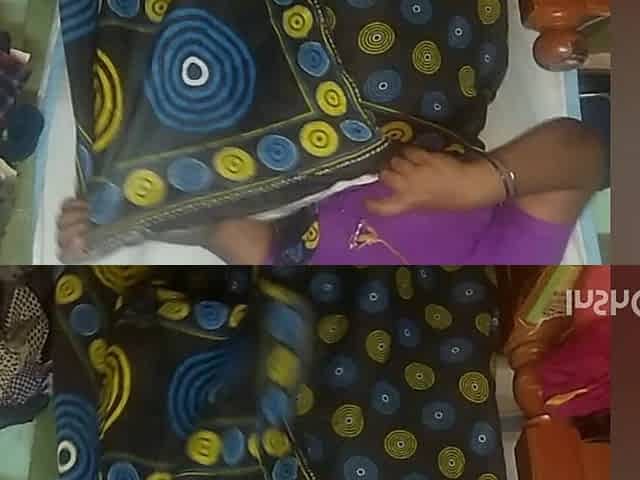 Kerala Malayali Housewife Saree Changing in Village Homemade