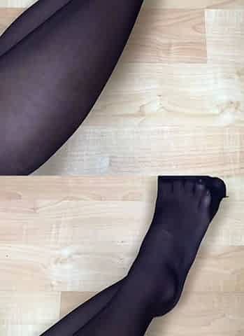 A nylon and foot fetish